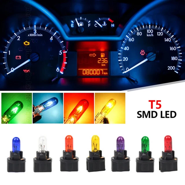Toshiba 12V 1.2W V-2 Small Bulb – Halogen Indicator Lamp, Warm White, Car Instrument Light, Road Legal