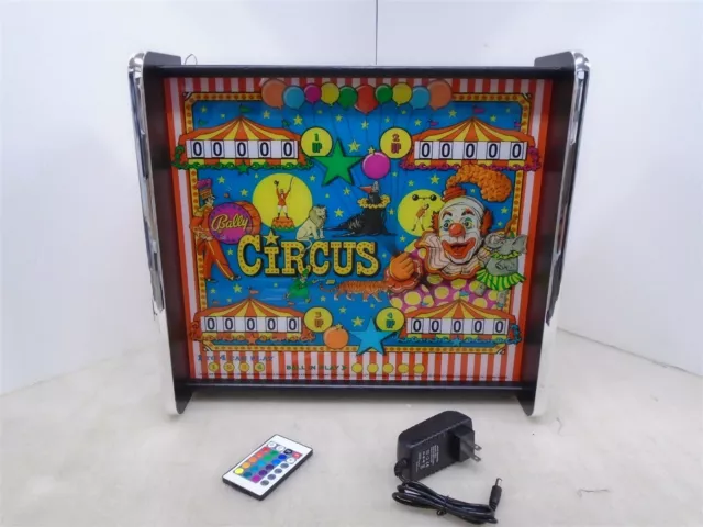 Bally Circus Pinball Head LED Display light box