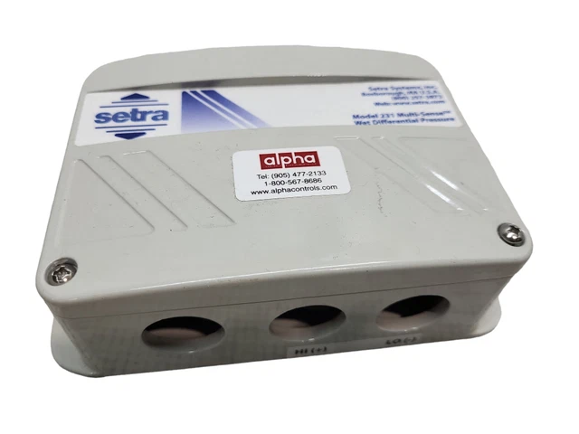 SETRA MODEL 231 Differential Pressure Transducer & $99.75 - PicClick CA