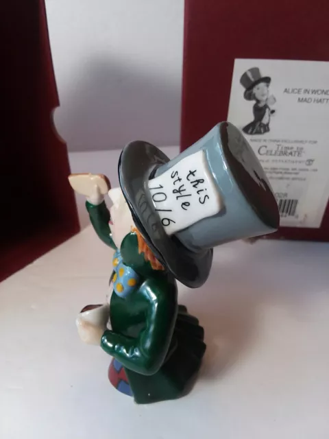 Dept 56 Candle Crown Alice In Wonderland  " Mad Hatter " Figure Candle Snuffer 2