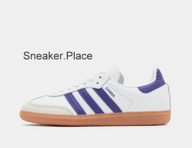 adidas Originals Samba OG Men's Trainers in White and Energy Ink