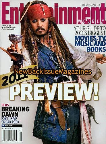 ENTERTAINMENT WEEKLY JOHNNY Depp Simon Cowell January NEW PicClick
