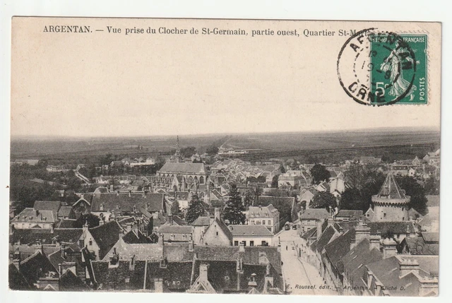 ARGENTAN - Orne - CPA 61 - vue generale