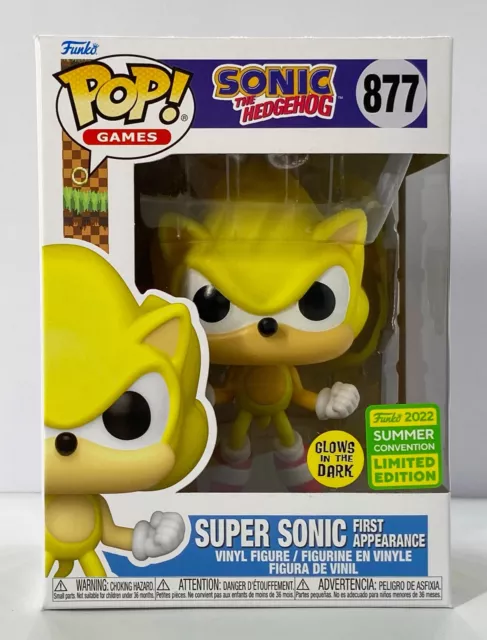 Funko POP Sonic with Ring 283 Glow in The Dark Sonic The Hedgehog GITD  Figure