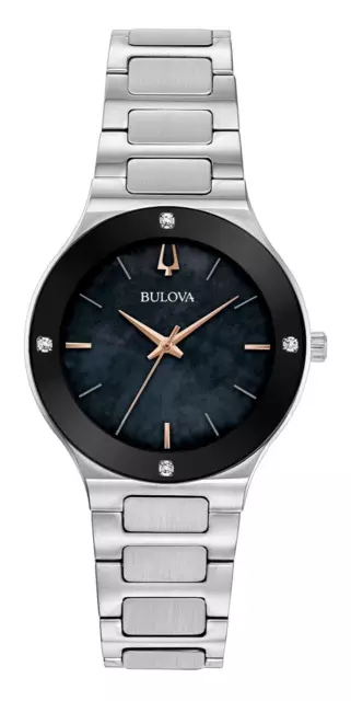 Bulova Millenia Women's Quartz Silver Stainless Steel Watch 32MM 96R231