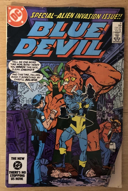 1984 Blue Devil #6; Flash Force 2000; Ads: Atari Mario Bros. Warlord/Kmart; Fair