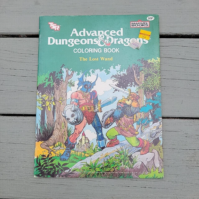 Vintage 1983 Advanced Dungeons and Dragons The Lost Wand Coloring Book