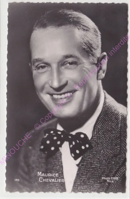 CPSM RPPC STAR MAURICE CHEVALIER PHOTO ERPE NICE Edt P.I. KORES