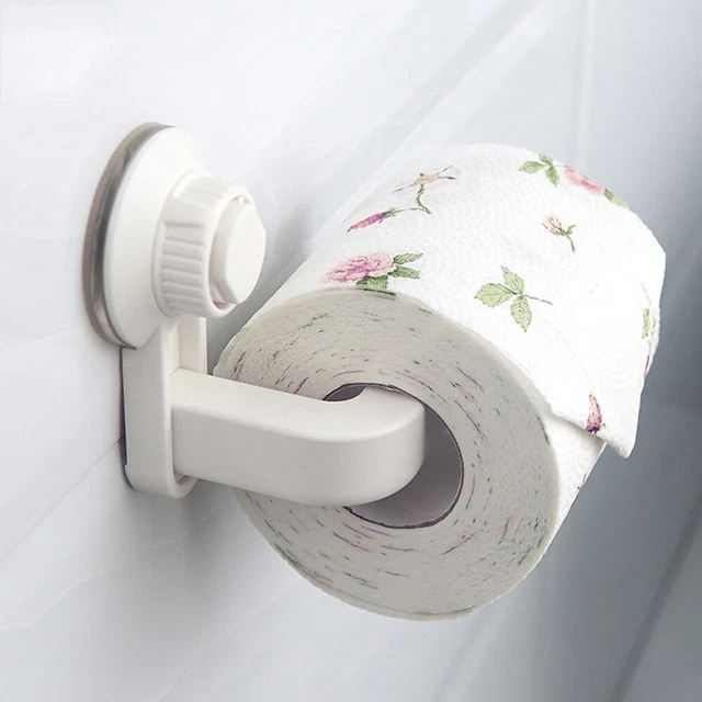 Porte-papier hygiénique à ventouse Porte-serviette en papier mural Organisateur