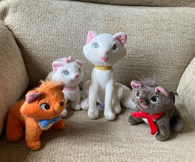 DISNEY THE ARISTOCATS Berlioz Marie Toulouse & Duchess Plush Soft Toy