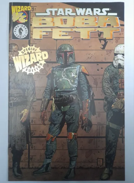 Star Wars Boba Fett 1/2 GOLD FOIL VARIANT NM 1997.Wizard limited.Dark Horse