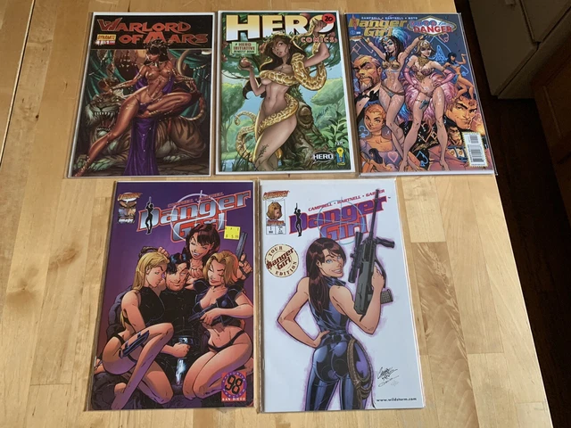 DANGER GIRL VEGAS SAN DIEGO TOUR EDITION WARLORD MARS HERO JSC Campbell LOT