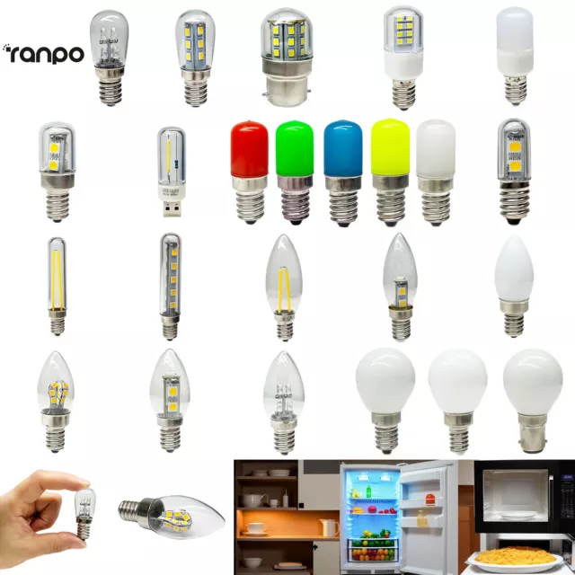Mini-LED-Glühbirnen E12 E14 E17 B22 Kühlschrank Backofen Mikrowelle Lampe 220V