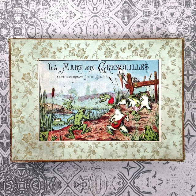 Jeu Ancien J.J. F Paris 1900 "La Pêche Aux Grenouilles" - À Restaurer - Très Rare