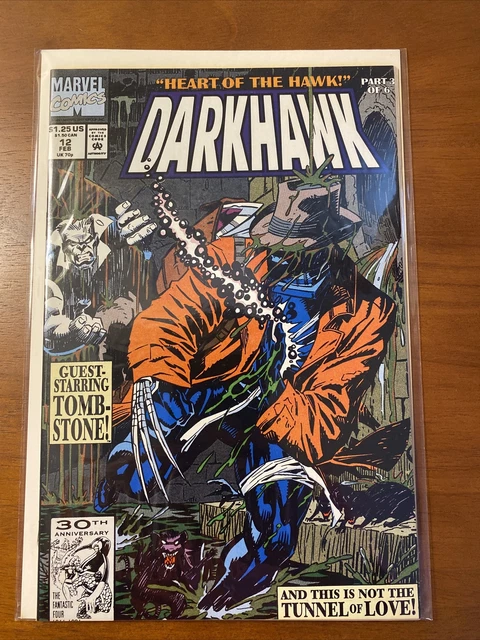 DARKHAWK  Heart Of The Hawk #12 Feb 1992  MARVEL comic book | Part 3 of 6.