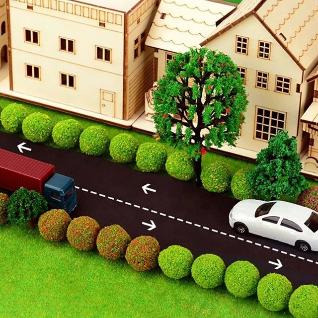 32 Touffes D'Herbe Artificielle Statique - Diamètre 2 Cm - Pour Dioramas, Maquettes, Paysages Miniatures - 11
