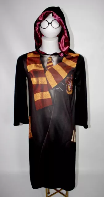 Gryffindor School Robe Harry Potter Fancy Dress Costume Cloak Glasses Age 11-12