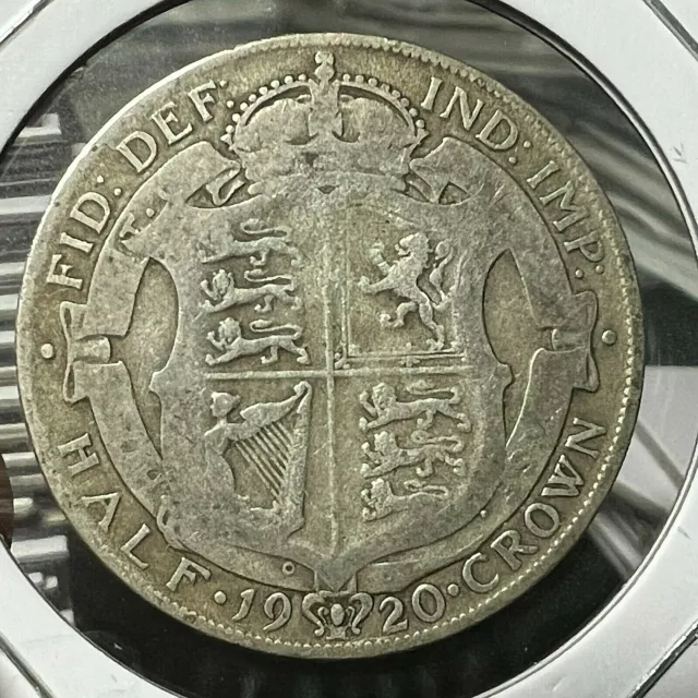 1920 Great Britain  Silver Half Crown