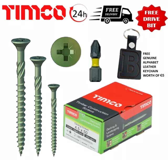 TIMCO Decking Screws External TIMBER Landscape Fencing Wood Screws Anticorrosion