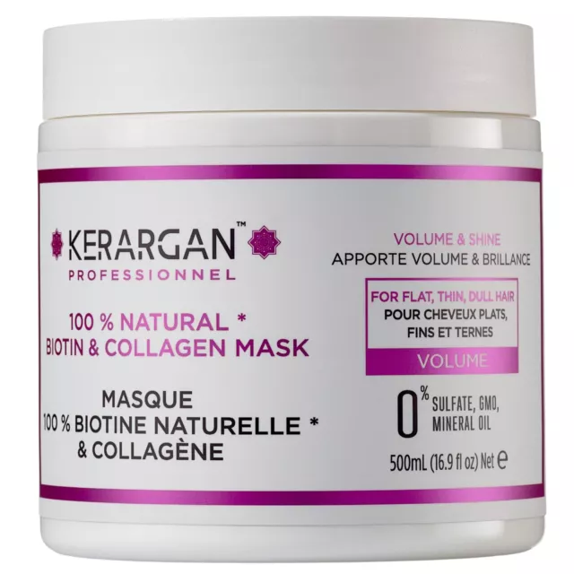 Kerargan - Masque Volumisant à la Biotine & Collagène - 500ml