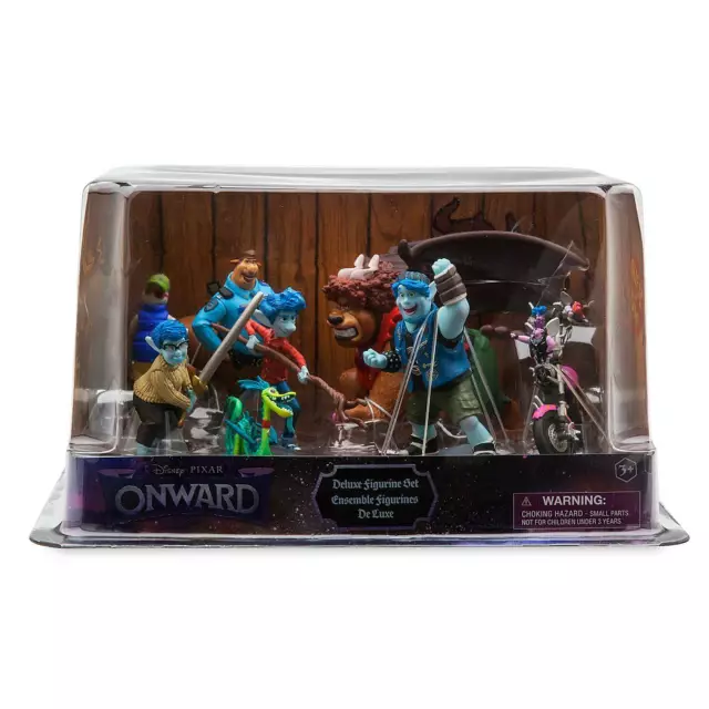 Disney Magasin Onward Deluxe Figurine Jouer Ensemble Set de Jeu Topper Gâteau