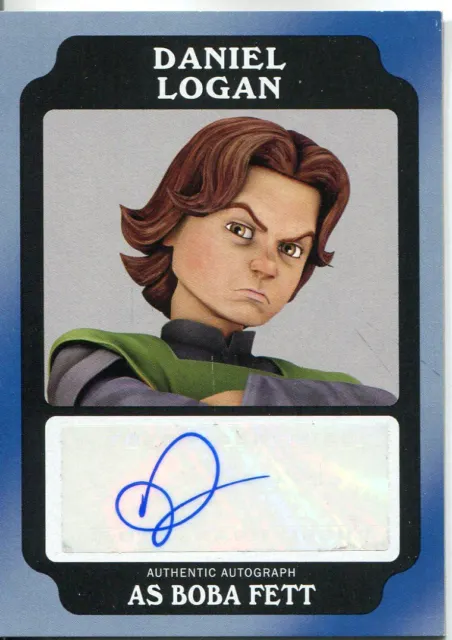 Star Wars Rogue One Mission Briefing Black Autograph Card Daniel Logan