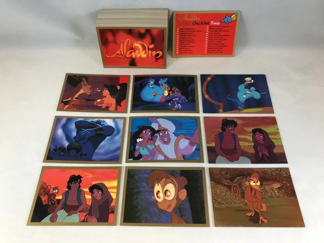 DISNEY'S ALADDIN ANIMATED MOVIE (Skybox 1993) Complete Card Set 1-90 £ ...