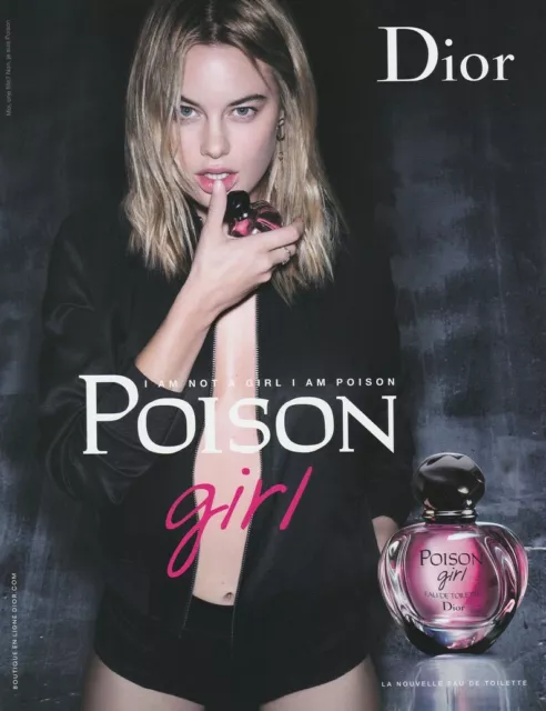 Publicité papier glacé  - advertising paper - Poison  Girl de Dior  EDT