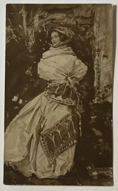 John Singer Sargent The Cashmere Shawl Unused Antique Art Postcard