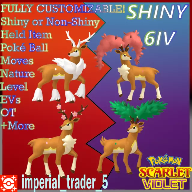 Pokémon Scarlet & Violet 🌟 All 24 SHINY 6IVs Violet EXCLUSIVES BUNDLE 🌟  +ITEMS