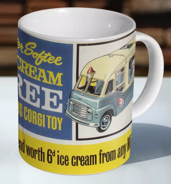 Corgi Mister Softee Ice Cream Van Box Art Ceramic Coffee Mug - Cup