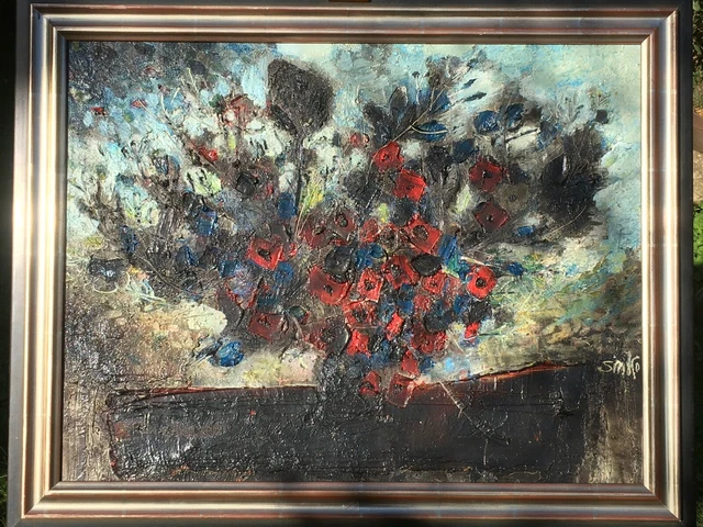 GRANDE HUILE SUR toile d'Armand SINKO EUR 250,00 PicClick FR