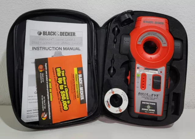 Black & Decker Laser Level and Stud Finder With Case BDL100S for sale  online