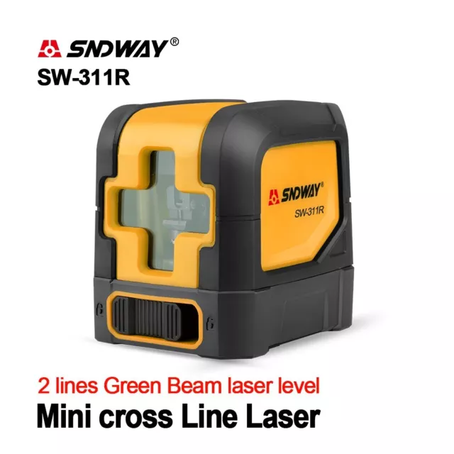 Mini Cross Red / Green Laser Level 2 Lines Horizontal and Vertical Cross  Line