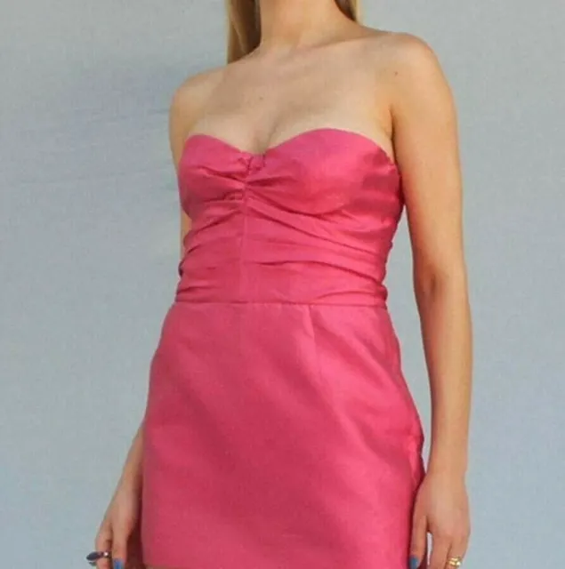 Stunning $1500 DOLCE & GABBANA Silk Bustier dress IT size 46/UK 12-14/US 8-10