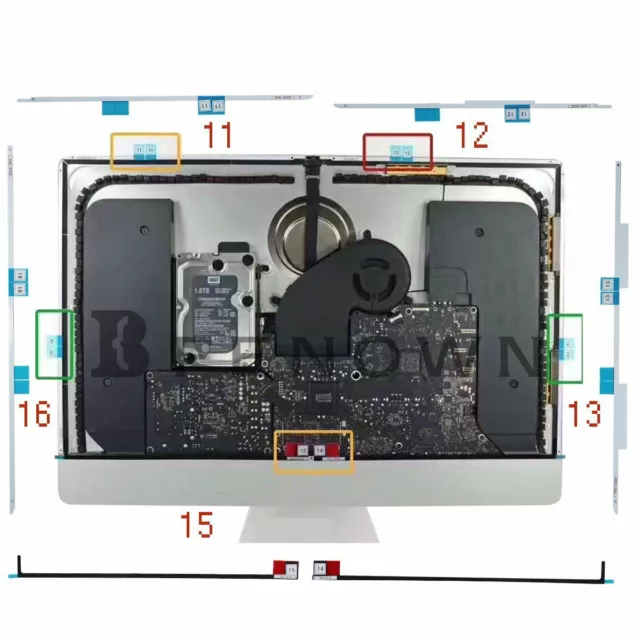 for iMac 21.5" A1418 27" A1419 LCD Screen Adhesive Strip Tape + Opening Tool 2
