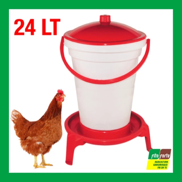 Abbeveratoio Serbatoio Per Polli E Galline - Capacità 30 Litri, Ideale Per Allevamento - Foto 7