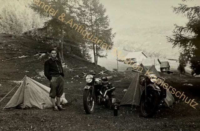 orig. Foto Motorrad NSU um 1930 Südtirol BMW Oldtimer