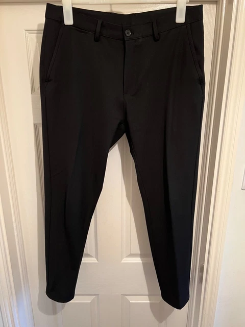 Zara Mens Cropped Black Trousers size 30, 44EU