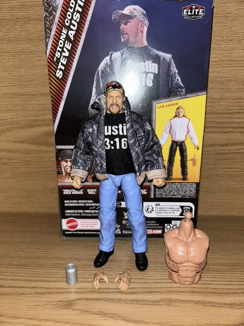 WWE Elite Collection - Action Figure Stone Cold Steve Austin 6" | Monday Night War | Con Accessori E Parti Del Grande Khali - 4