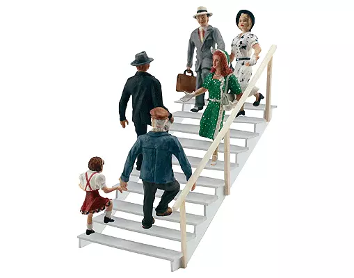 Escala H0 Figuras en Los Escaleras 1954 Neu