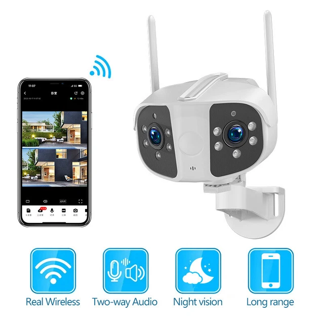 MINI 4K HD DVR Camera WiFi Wireless Security Cam with Dual Lens Network ...