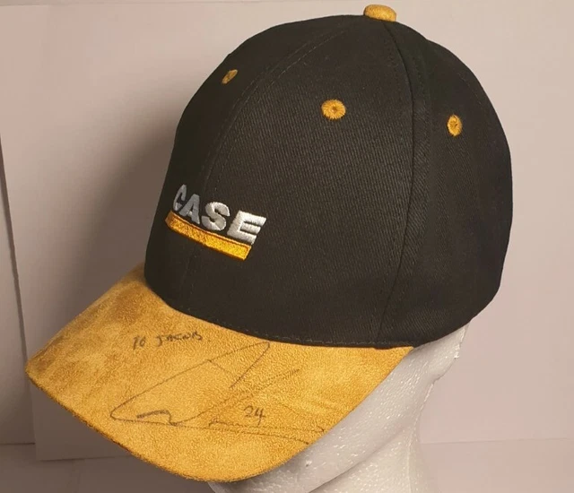 CASE CONSTRUCTION EQUIPMENT Baseball Cap Hat Black Suede Bill