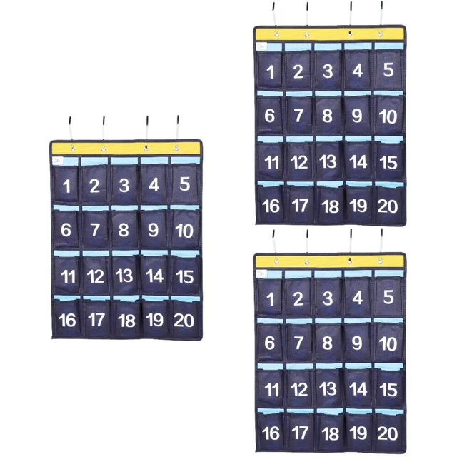 3pcs Classroom Mobile Phone Holder Wall Door Hanging Organizer Classroom