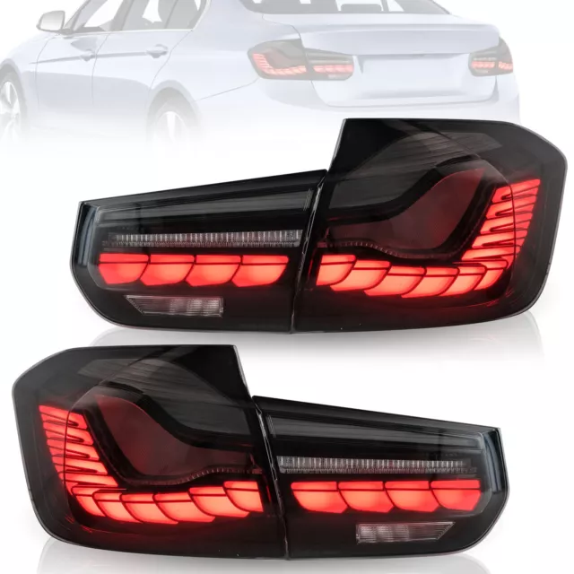 VLAND GTS LED Sequential Blinker Tail Lights For 12-18 BMW 3 Series F30 F35 F80