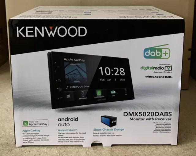 KENWOOD DMX5020DABS 6,8 POUCES Bluetooth DAB radio Apple Carplay voiture  Android écran AV EUR 292,57 - PicClick FR