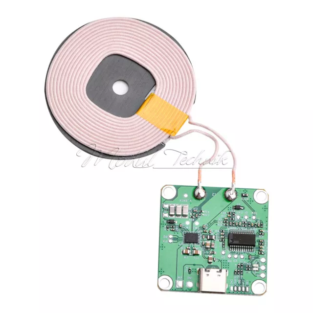 20W 5V 12V Fast Charging Wireless Charger Transmitter Module Type-C USB Coil 2