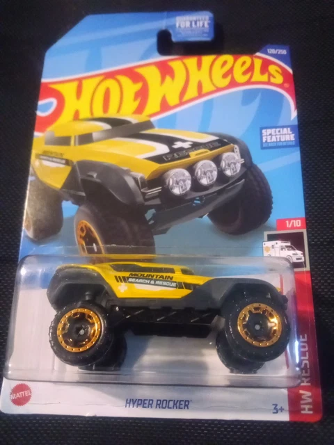 Hyper Rocker Real HOT WHEELS HYPER Rocker 120/250 HW Rescue 1/10 Mustard Yellow 1/64 ...