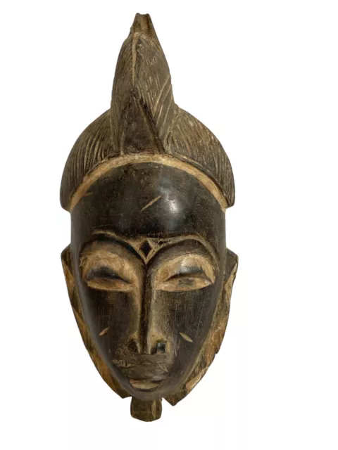 #5479 Superb African Baule Portrait Mask Cote D'ivoire 14" H