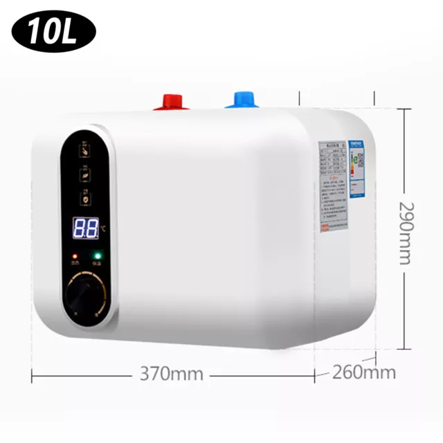 10L 1500W Mini Tank Electric Instant Hot Water System Heater Under Sink Shower 2